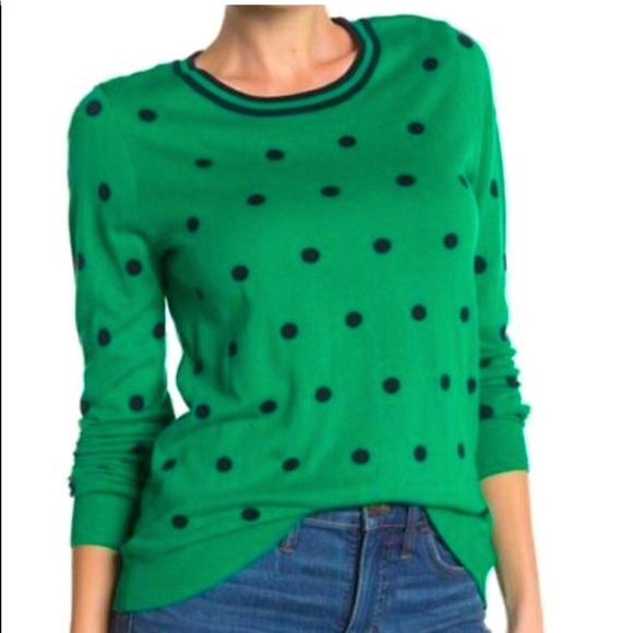 J. Crew Sweaters - J CREW Polka Dot Sweater Size XS